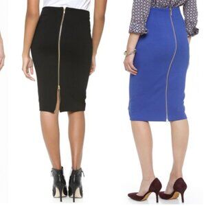 5th & Mercer Pencil Skirt (Blue)